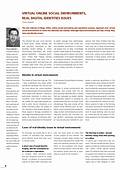 View page 8 - Virtual Online Social Environments, Real Digital Identities Issues